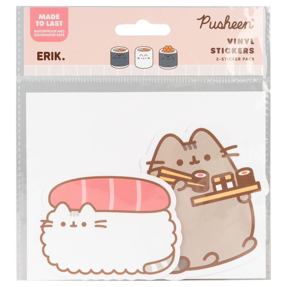 Pusheen Pegatinas de vinilo Sushi Roll Vol. 1 Set de 2
