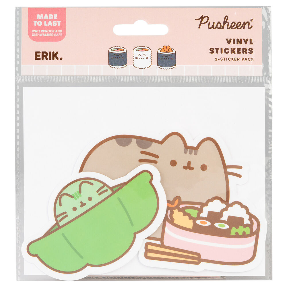 Pusheen Pegatinas de vinilo Sushi Roll Vol. 4 Set de 2