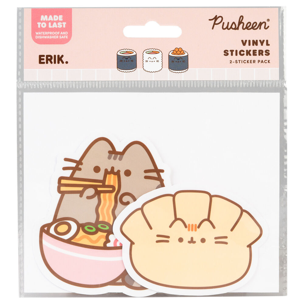 Pusheen Pegatinas de vinilo Sushi Roll Vol. 6 Set de 2