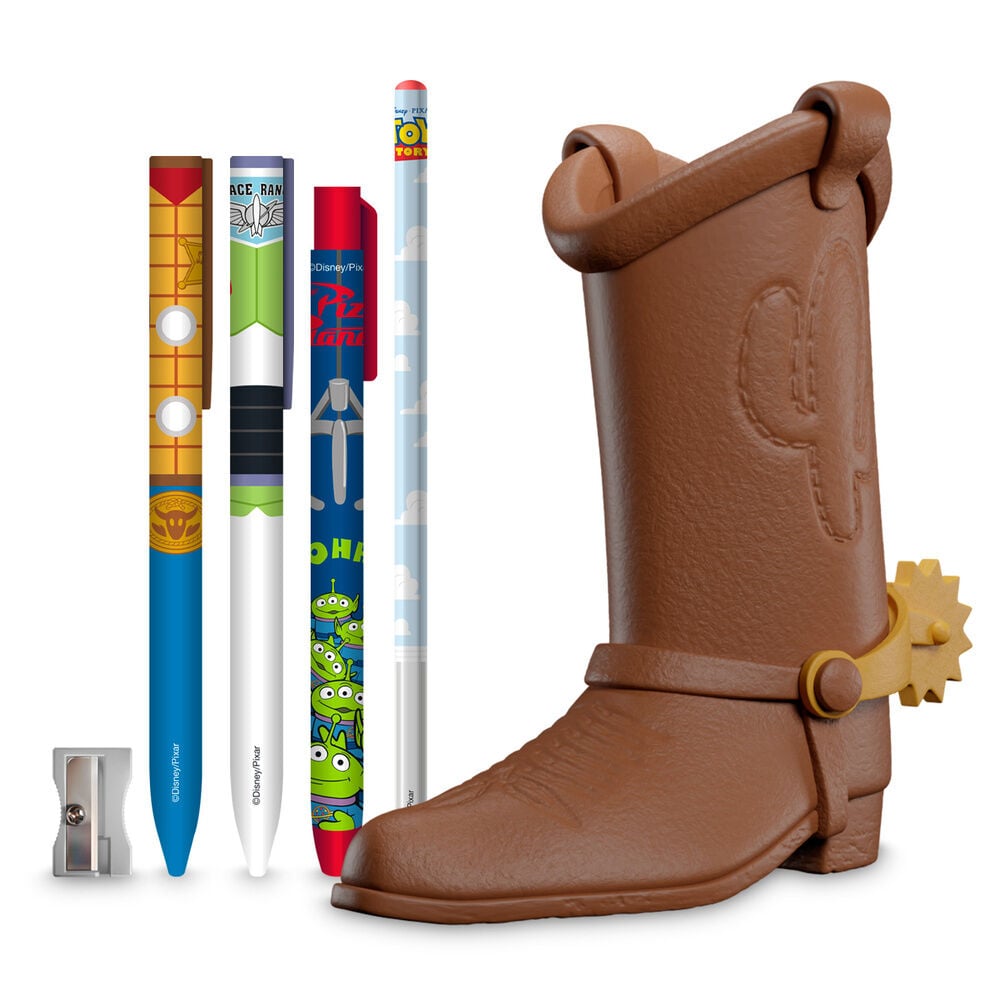 Set escritura + bote lapiceros Bota Woody Toy Story Disney Pixar Frikytopia