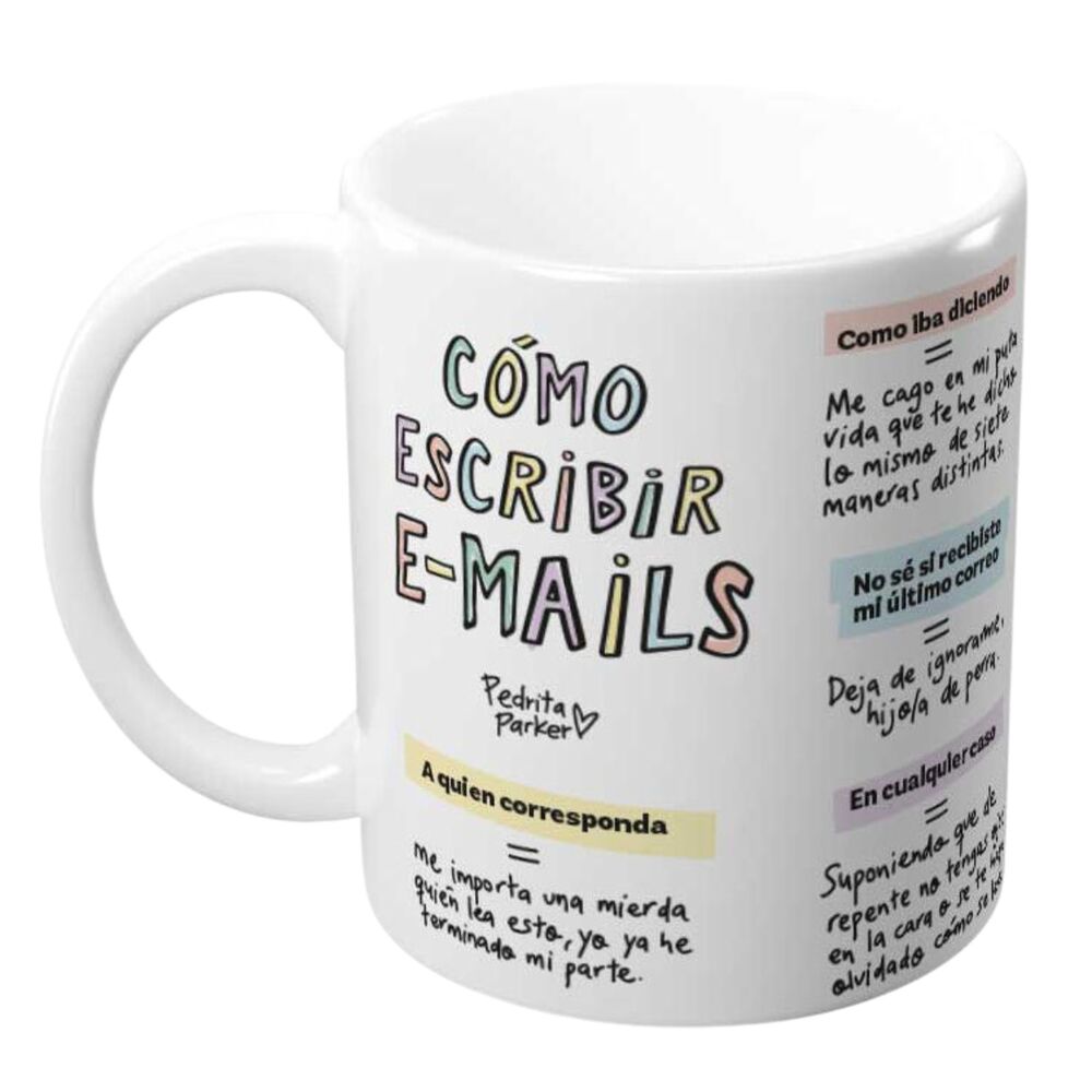 Taza Como Escribir Email Pedrita Parker Frikytopia