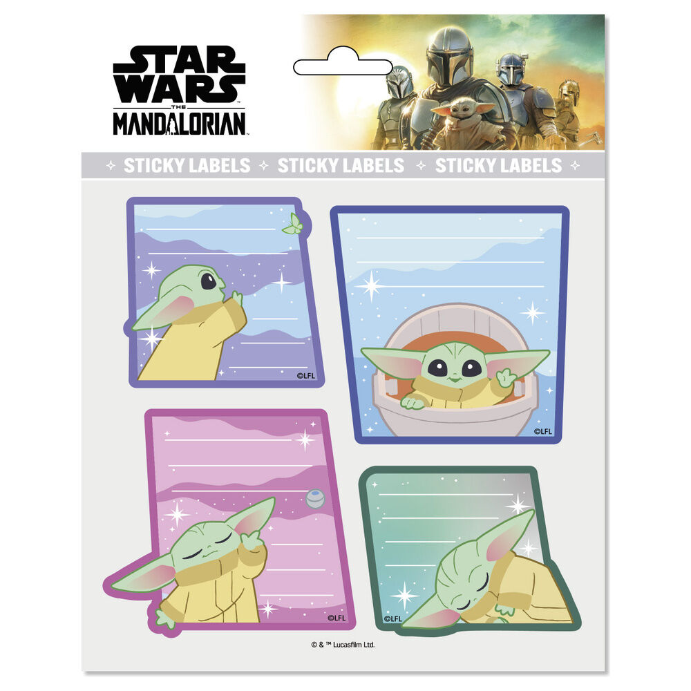 Star Wars: The Mandalorian Etiquetas Autoadhesivas Premium Grogu