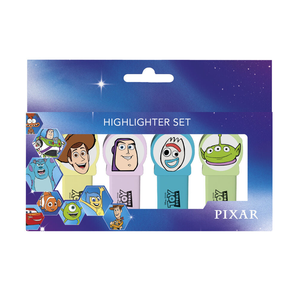 Toy Story Subrayadores con Toppers Set de 4