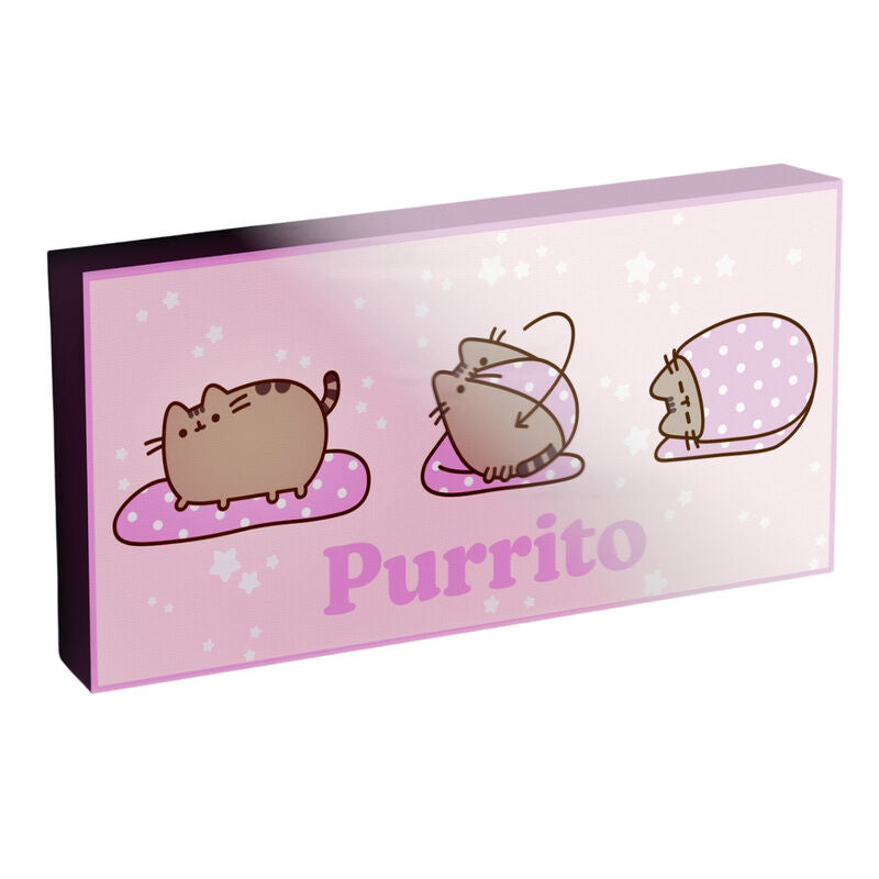 Lienzo con Luz Pusheen Frikytopia