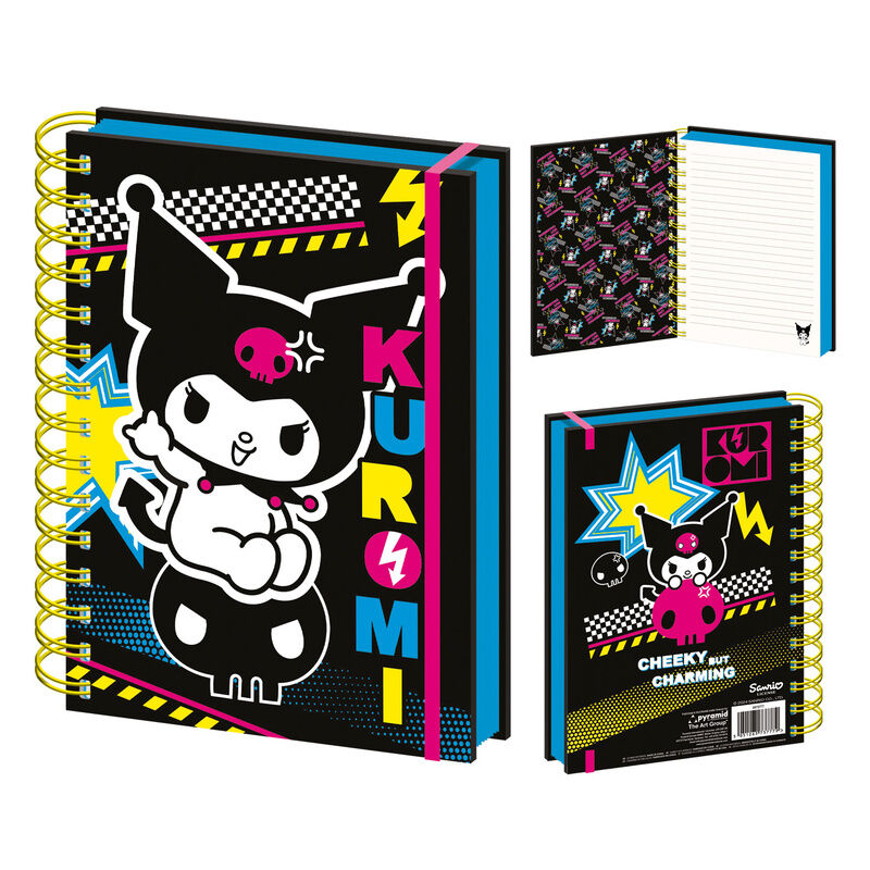Cuaderno A5 Punk Vibes Kuromi Hello Kitty Frikytopia