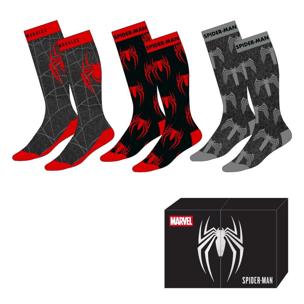 Marvel Calcetines Pack de 3 Spider-Man 38-45
