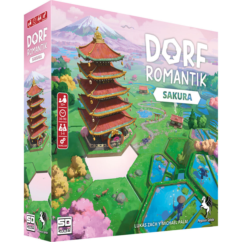 Juego mesa Dorfromantik Sakura español Frikytopia