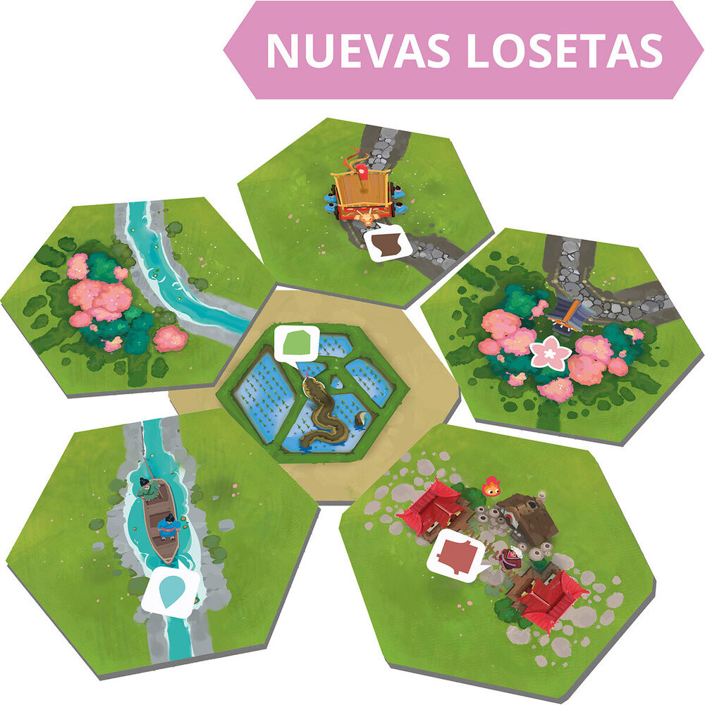 Juego mesa Dorfromantik Sakura español