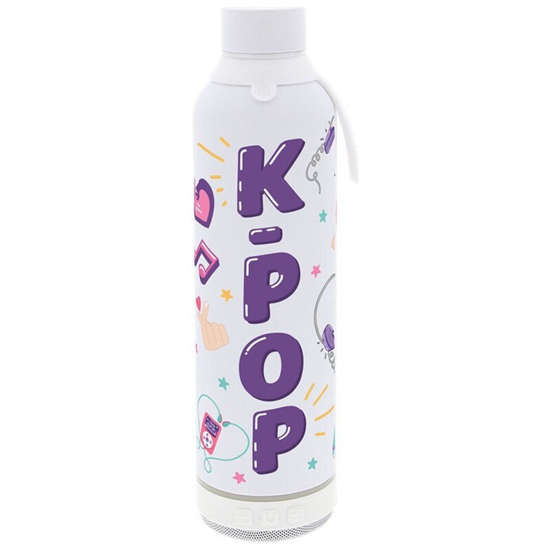 Botella termica con altavoz Ice K-Pop 600ml Frikytopia