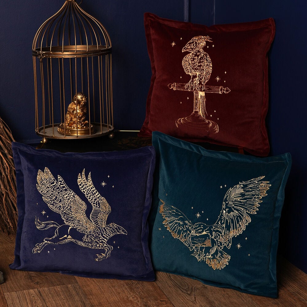 Cojin velvet Fawkes Harry Potter