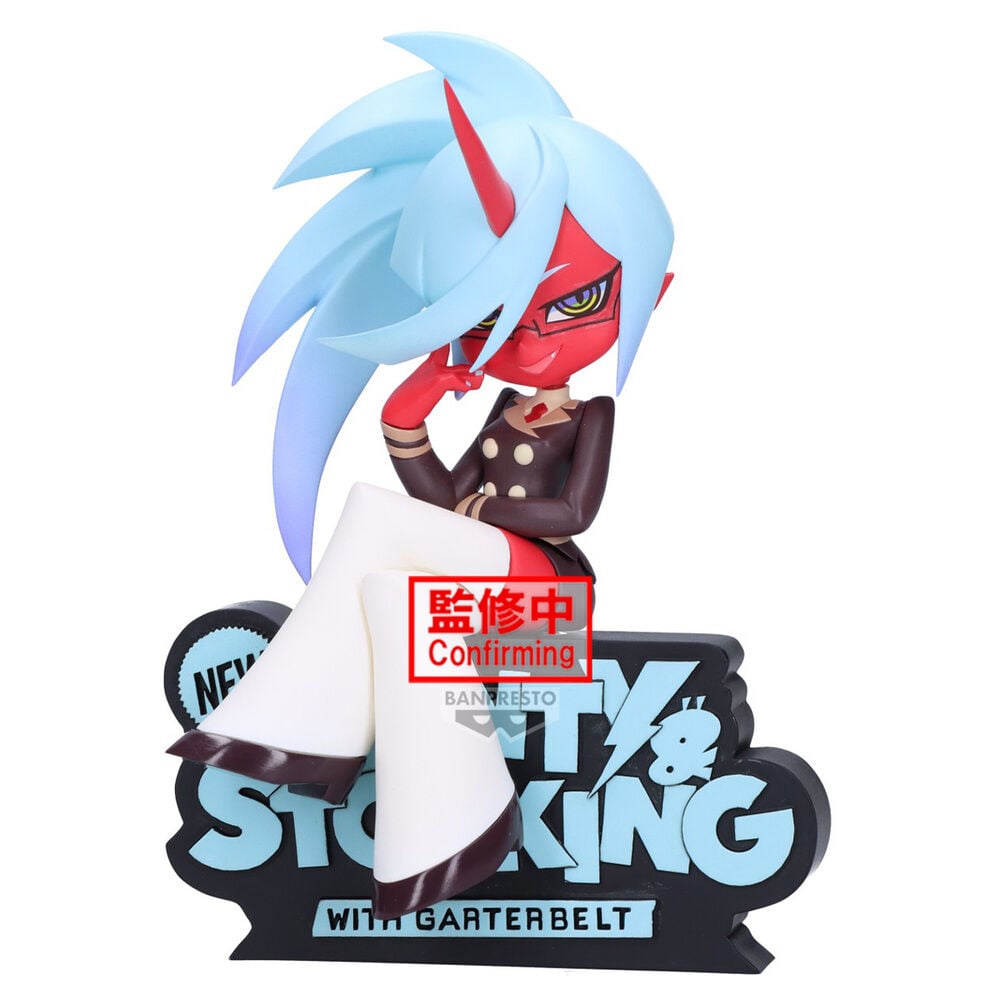 Figura banpresto new panty & stocking with garterbelt monitor top figz kneesocks 12cm