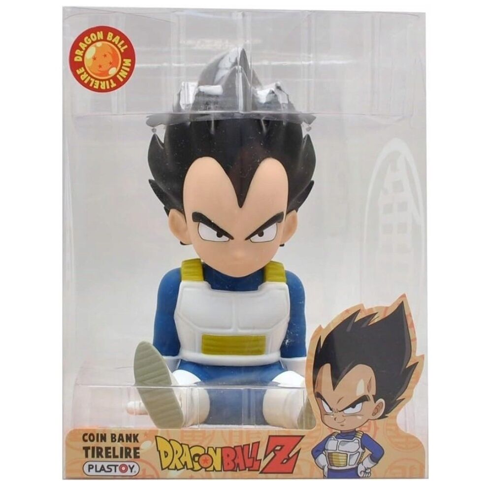 Figura hucha plastoy vegeta sentado chibi 15 cm pvc dragon ball