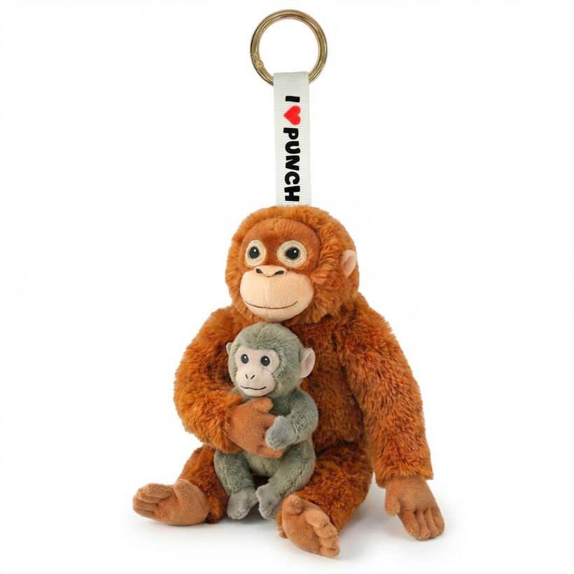 Llavero Peluche mono Punch 15cm Frikytopia
