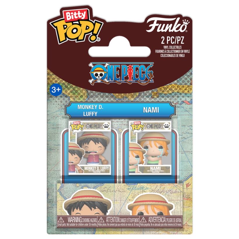 One Piece Bitty POP! Vinyl Figuras Monkey D. Luffy & Nami 2 cm
