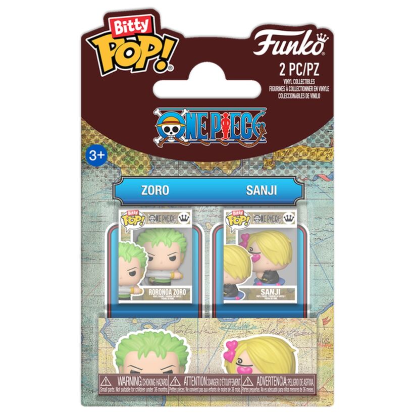 One Piece Bitty POP! Vinyl Figuras Zoro & Sanji 2 cm