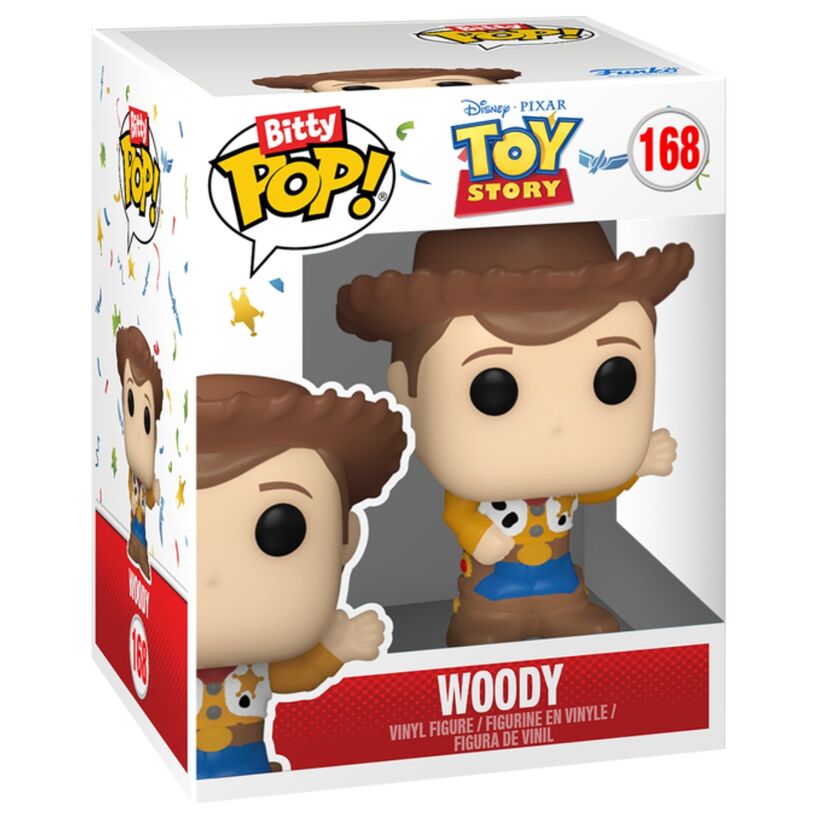 Toy Story Bitty POP! Vinyl Figuras Woody & Buzz Lightyear 2 cm