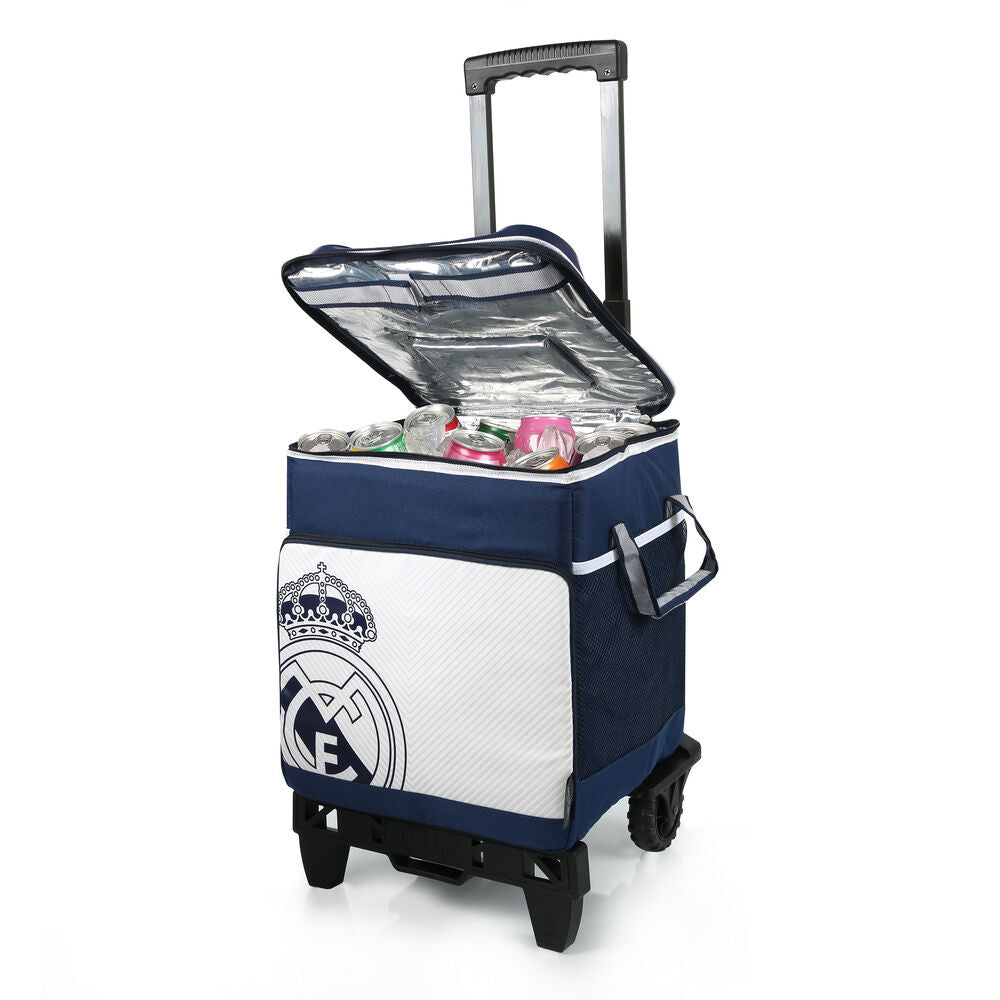 Bolsa porta alimentos carrito y ruedas Real Madrid Frikytopia