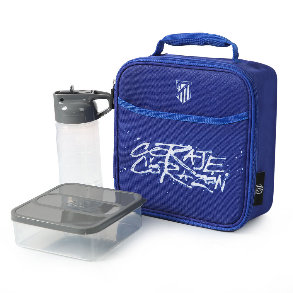 Bolsa porta alimentos termica + botella + tupper Atletico de Madrid Frikytopia