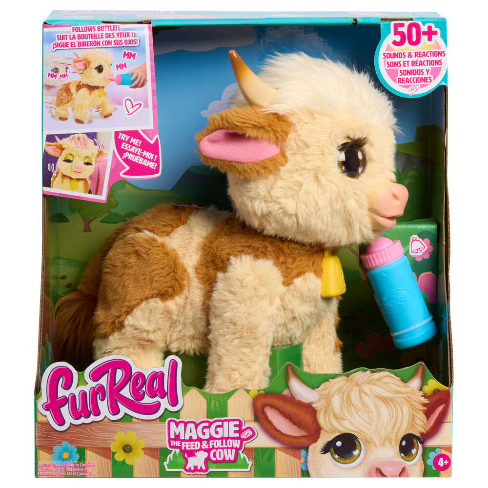 Peluche interactivo Vaca Maggie FurReal Frikytopia
