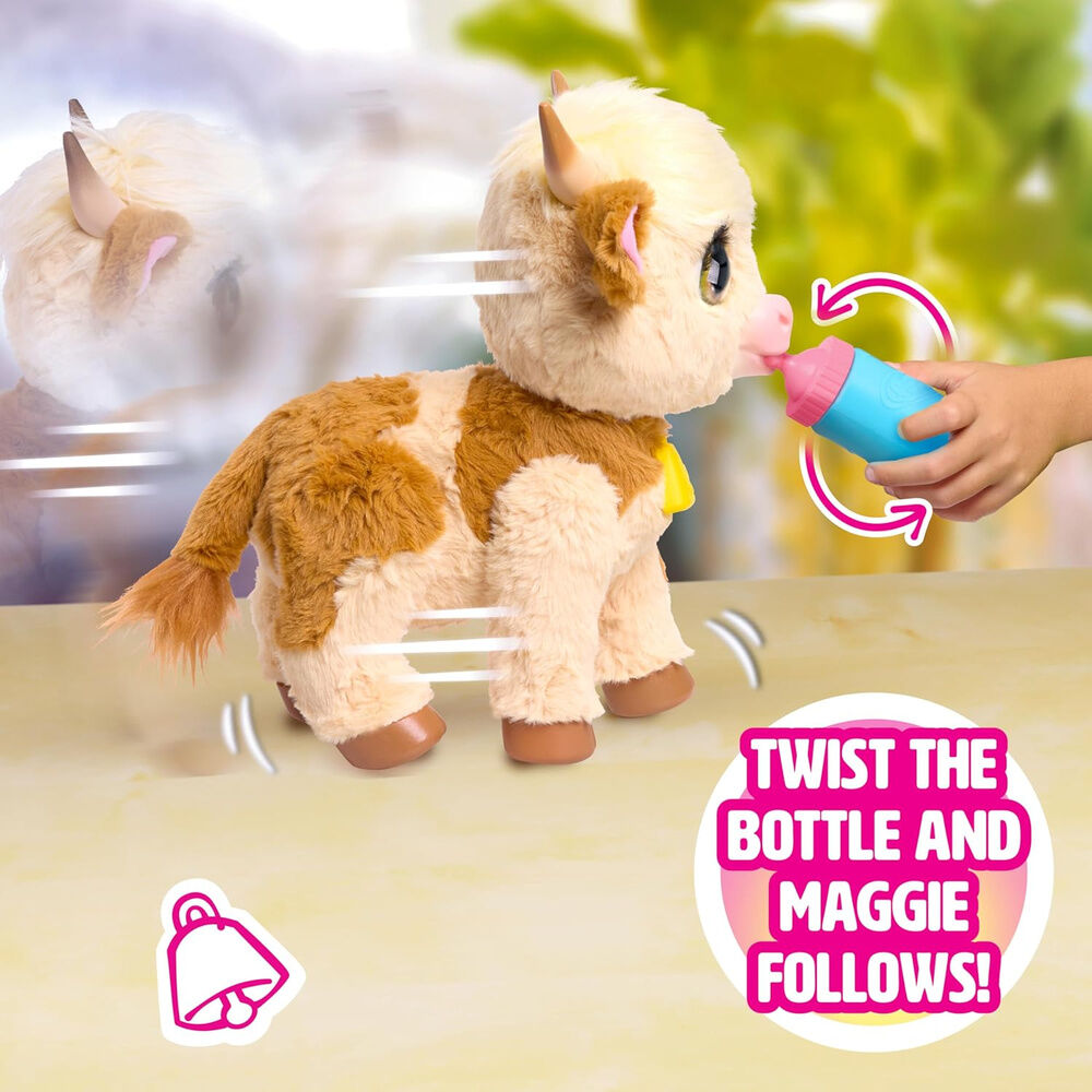 Peluche interactivo Vaca Maggie FurReal
