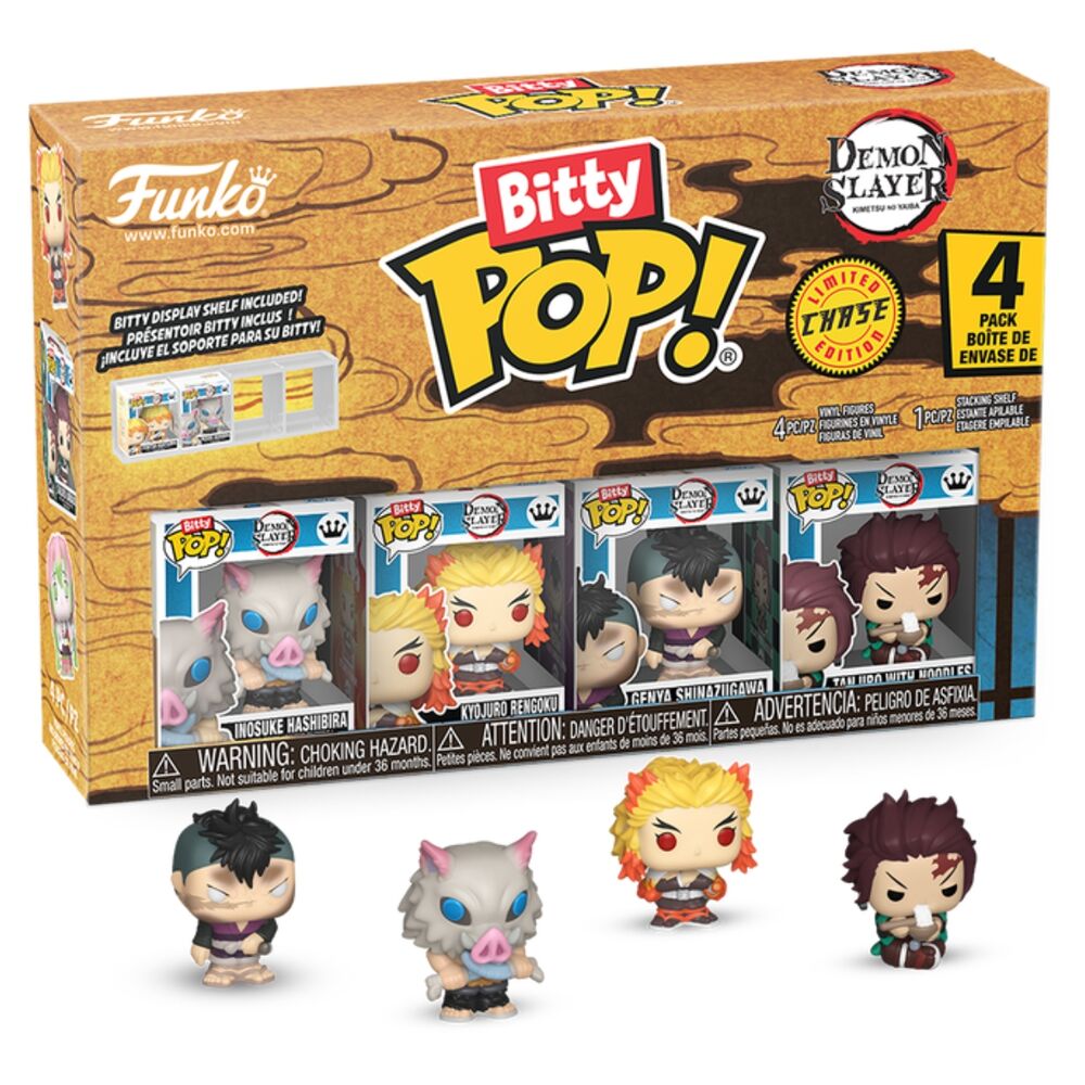 Blister 4 figuras Bitty POP Demon Slayer Inosuke Frikytopia