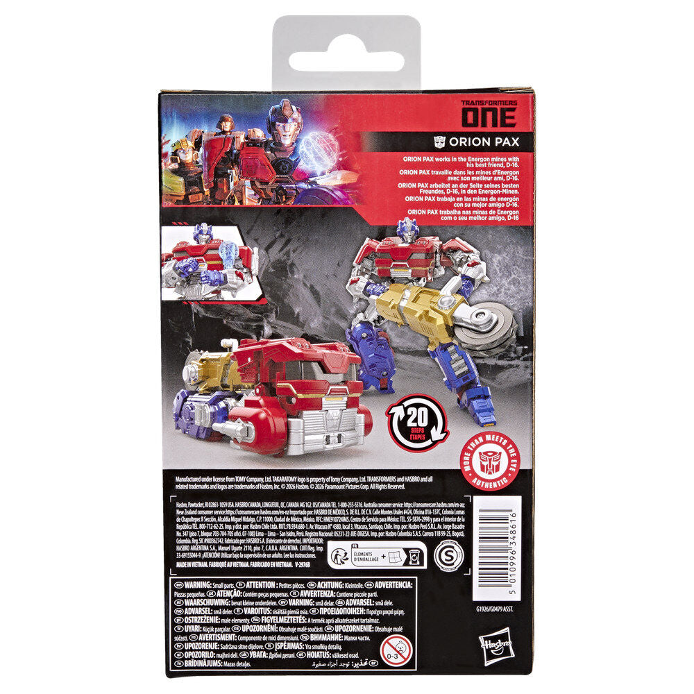 Transformers One Studio Series Deluxe Class Figura Orion Pax 13 cm
