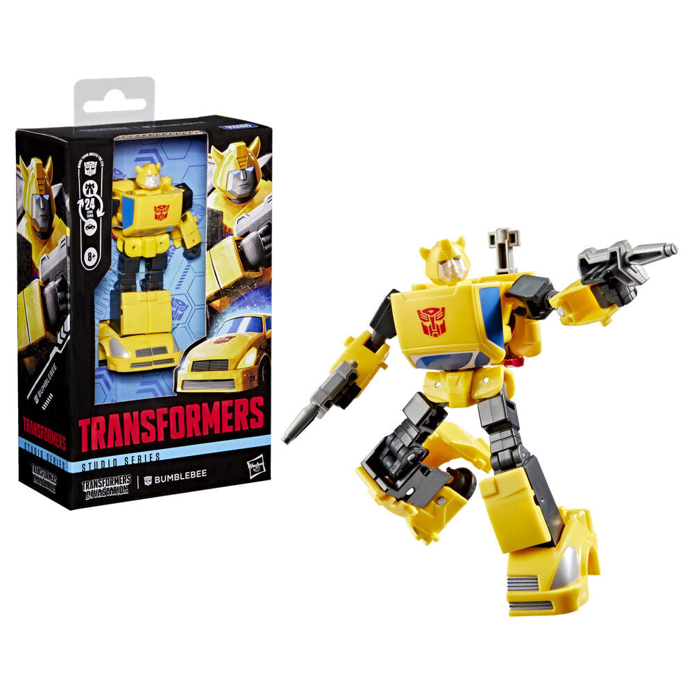 Figura articulada bumblebee clase deluxe transformers devastatión -  studio series 10 -5cm hasbro