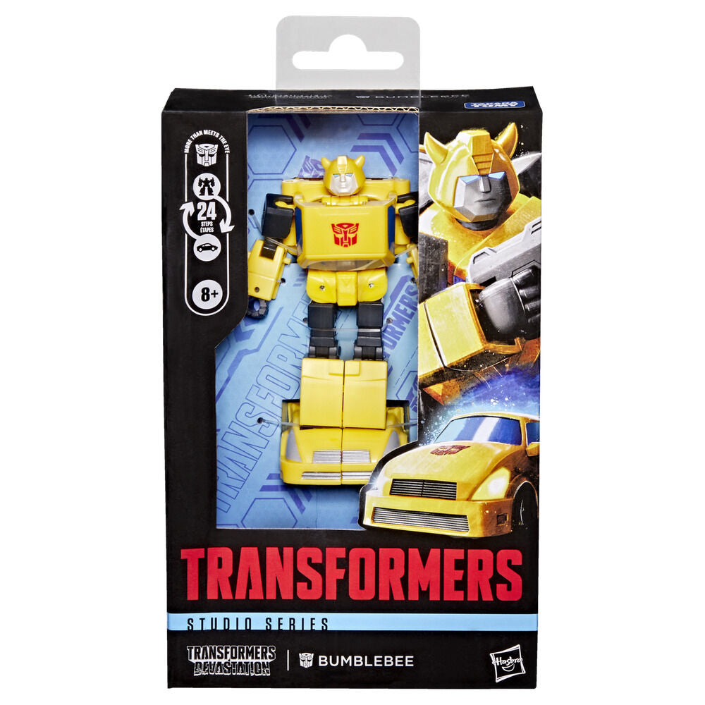 Figura articulada bumblebee clase deluxe transformers devastatión -  studio series 10 -5cm hasbro
