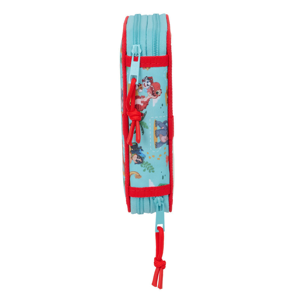 Plumier Dino Rescue Patrulla Canina Paw Patrol doble 29pzs