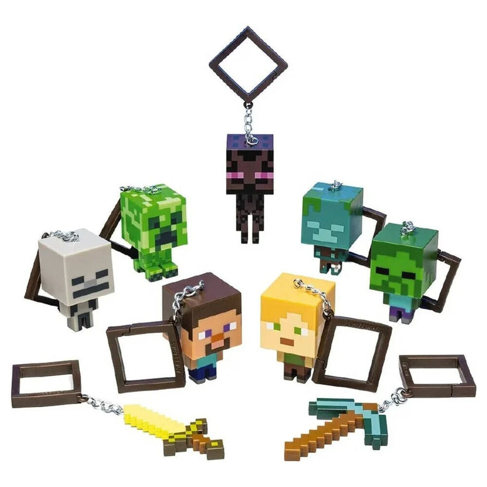 Minecraft Colgantes para maletas Mystery Bags Series 4 Exspositor (24)