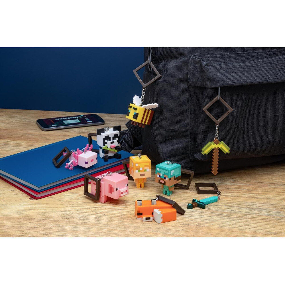Figura con colgante backpack budies paladone minecraft t2