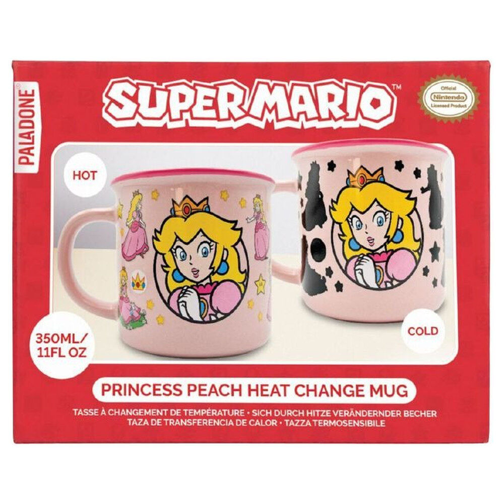 Super Mario Taza sensitiva al calor Princess Peach