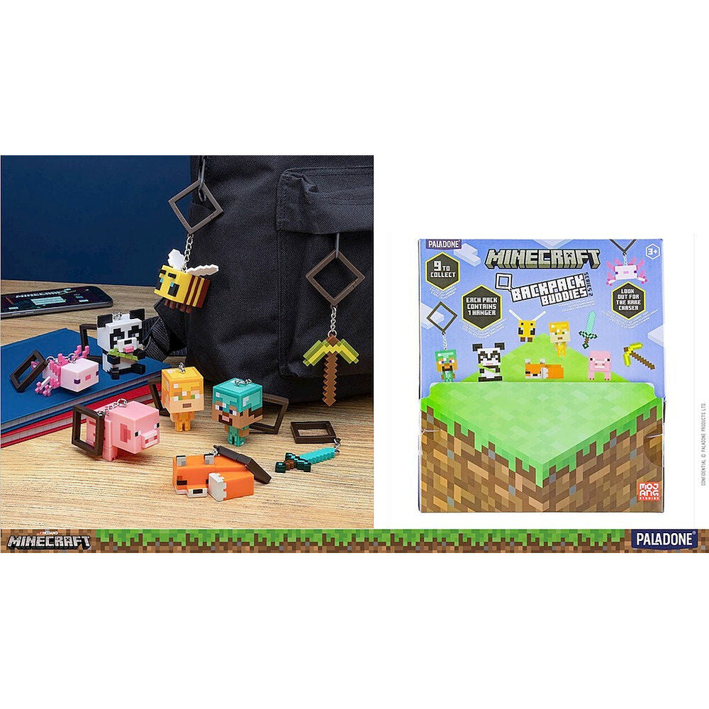 Figura con colgante backpack budies paladone minecraft t2