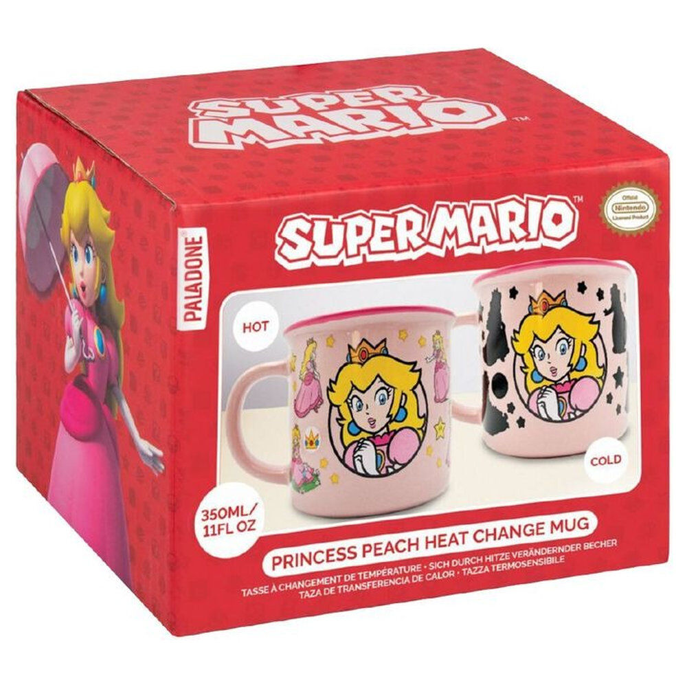 Super Mario Taza sensitiva al calor Princess Peach