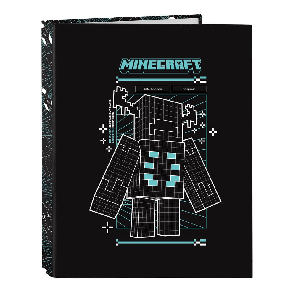 Carpeta A4 anillas Screen Minecraft Frikytopia