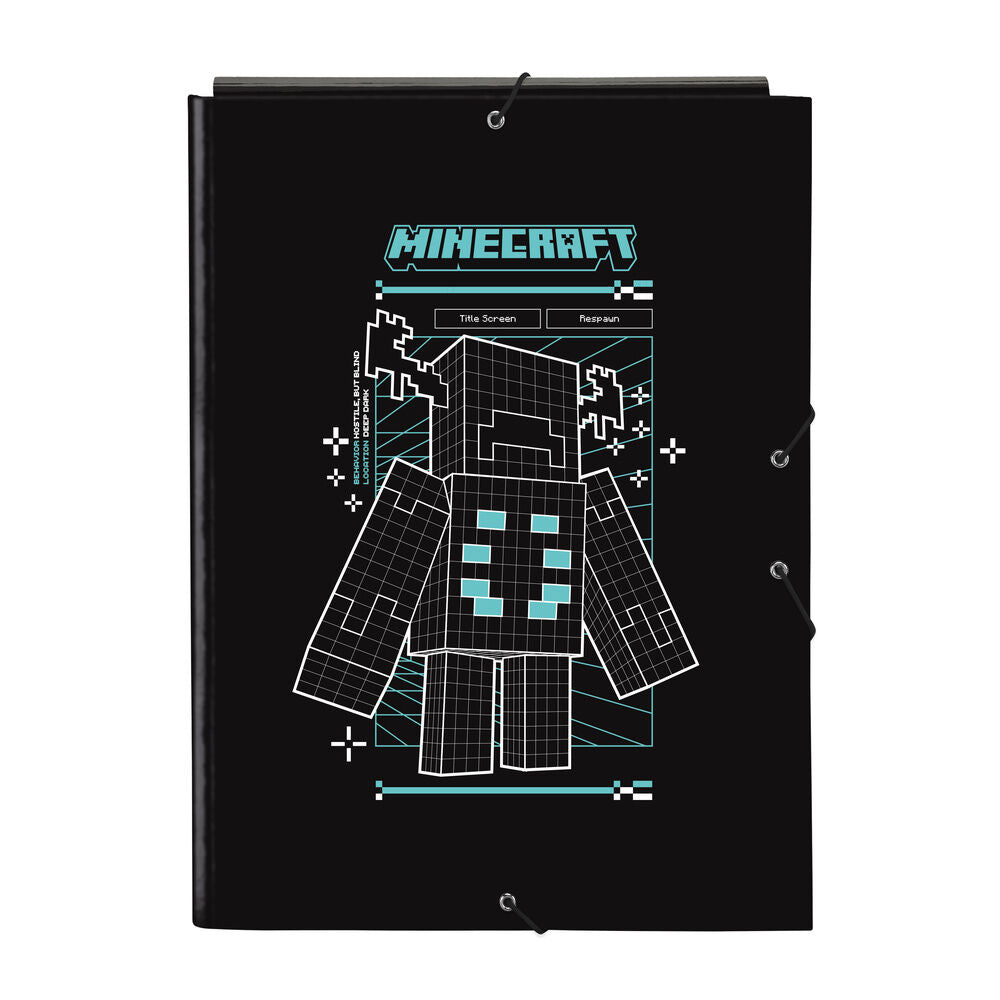 Carpeta A4 solapas Screen Minecraft Frikytopia