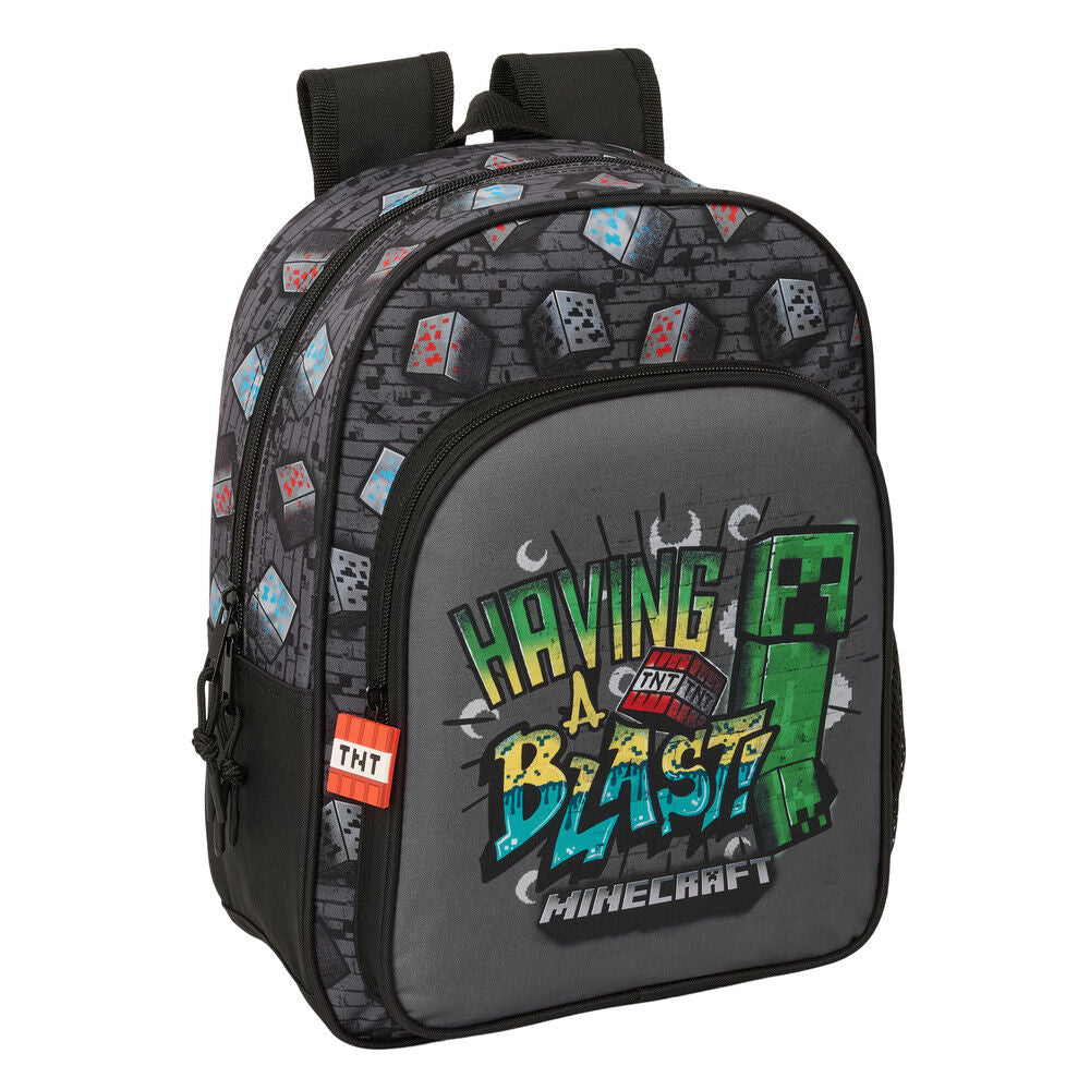 Mochila Graffiti Minecraft 34cm adaptable Frikytopia