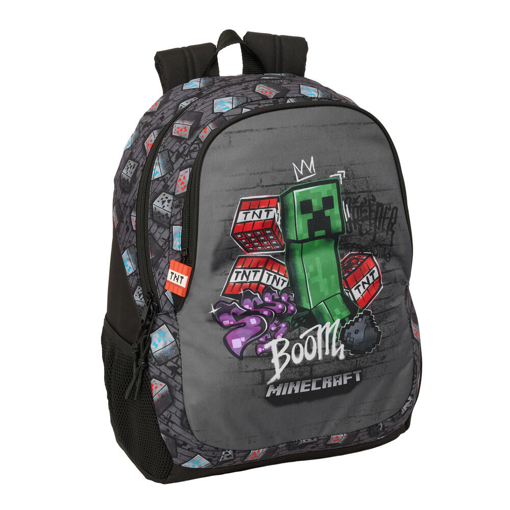 Mochila Graffiti Minecraft 44cm adaptable Frikytopia