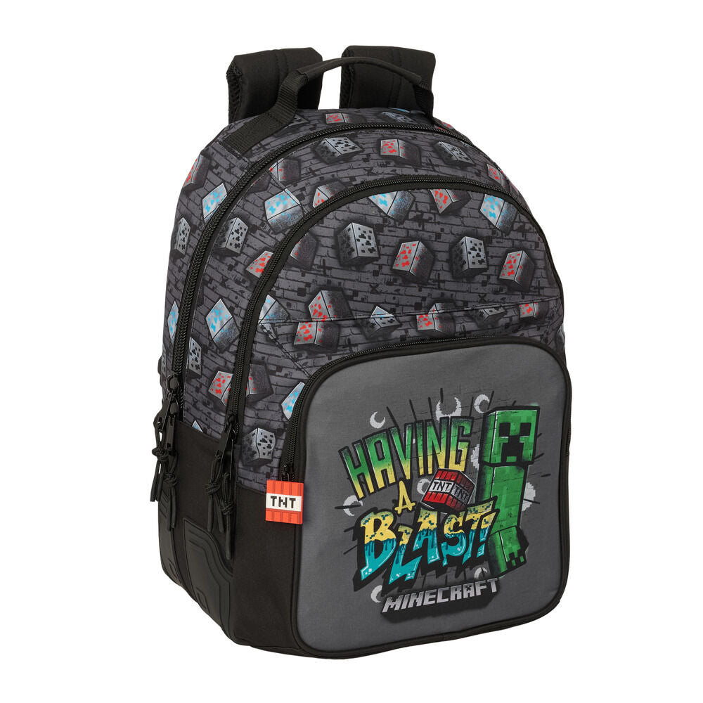 Mochila Graffiti Minecraft 42cm adaptable Frikytopia