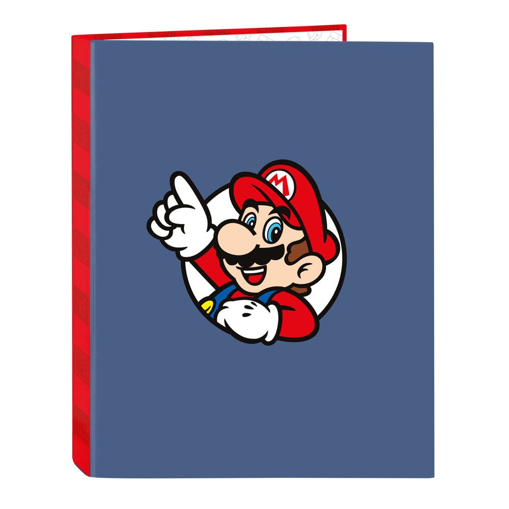 Carpeta A4 anillas Super Mario Frikytopia