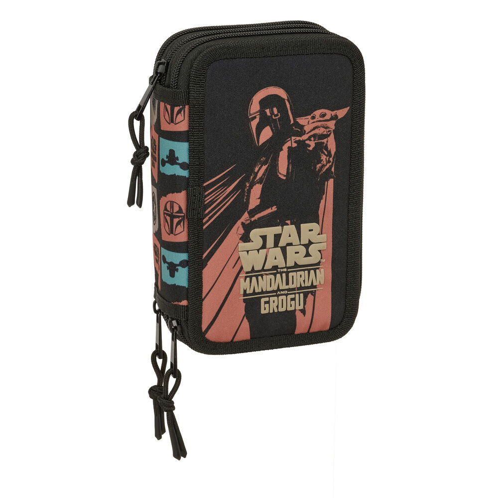 Portatodo Mandalorian & Grogu Star Wars triple 37pzs Frikytopia