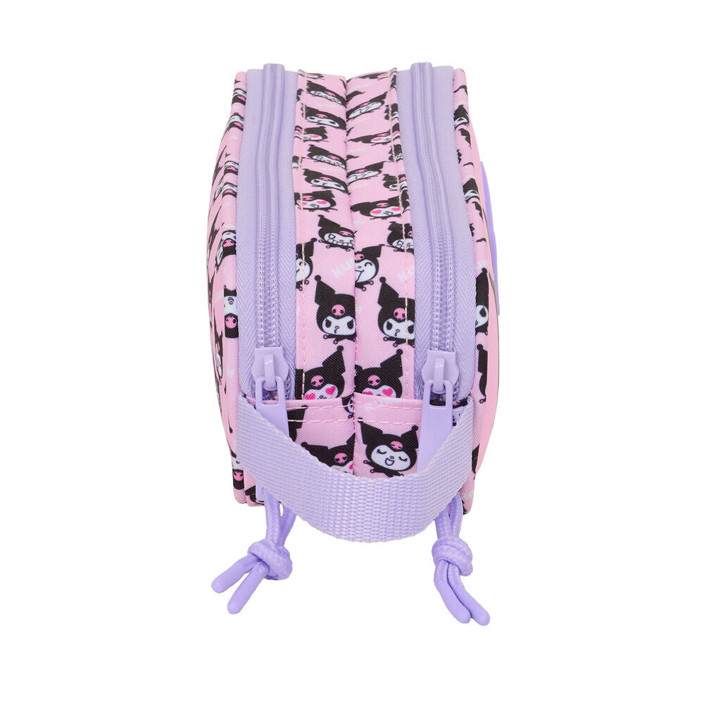 Portatodo Kuromi Hello Kitty doble