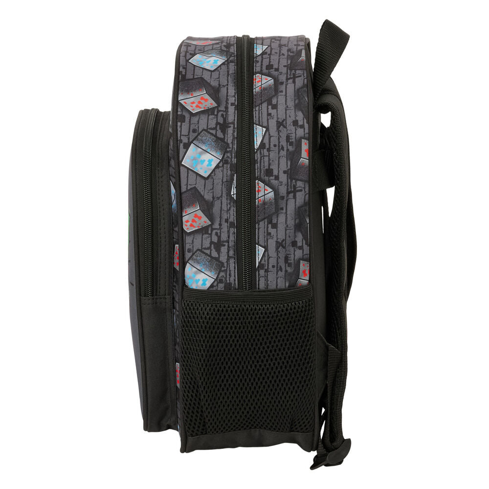 Mochila Graffiti Minecraft 34cm adaptable