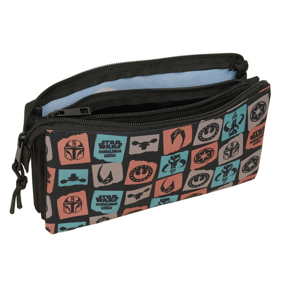Portatodo Mandalorian & Grogu Star Wars triple