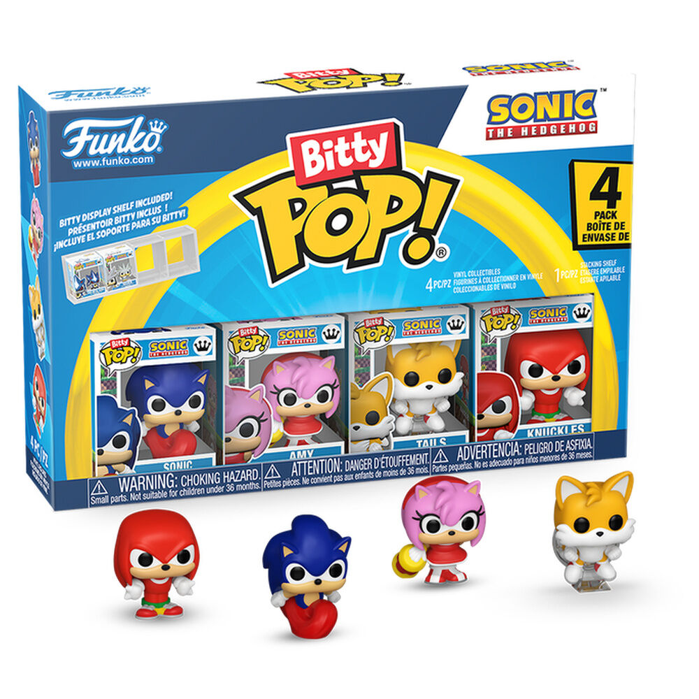 Sonic Pack de 4 Figuras Bitty POP! Vinyl Sonic 2,5 cm