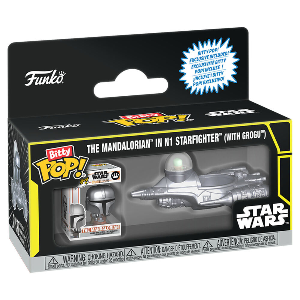 Figura Bitty POP Ride Star Wars The Mandalorian In N1 Starfighter With Grogu Frikytopia