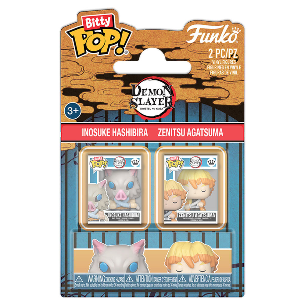 Blister 2 Bitty POP! Demon Slayer Inosuke & Zenitsu