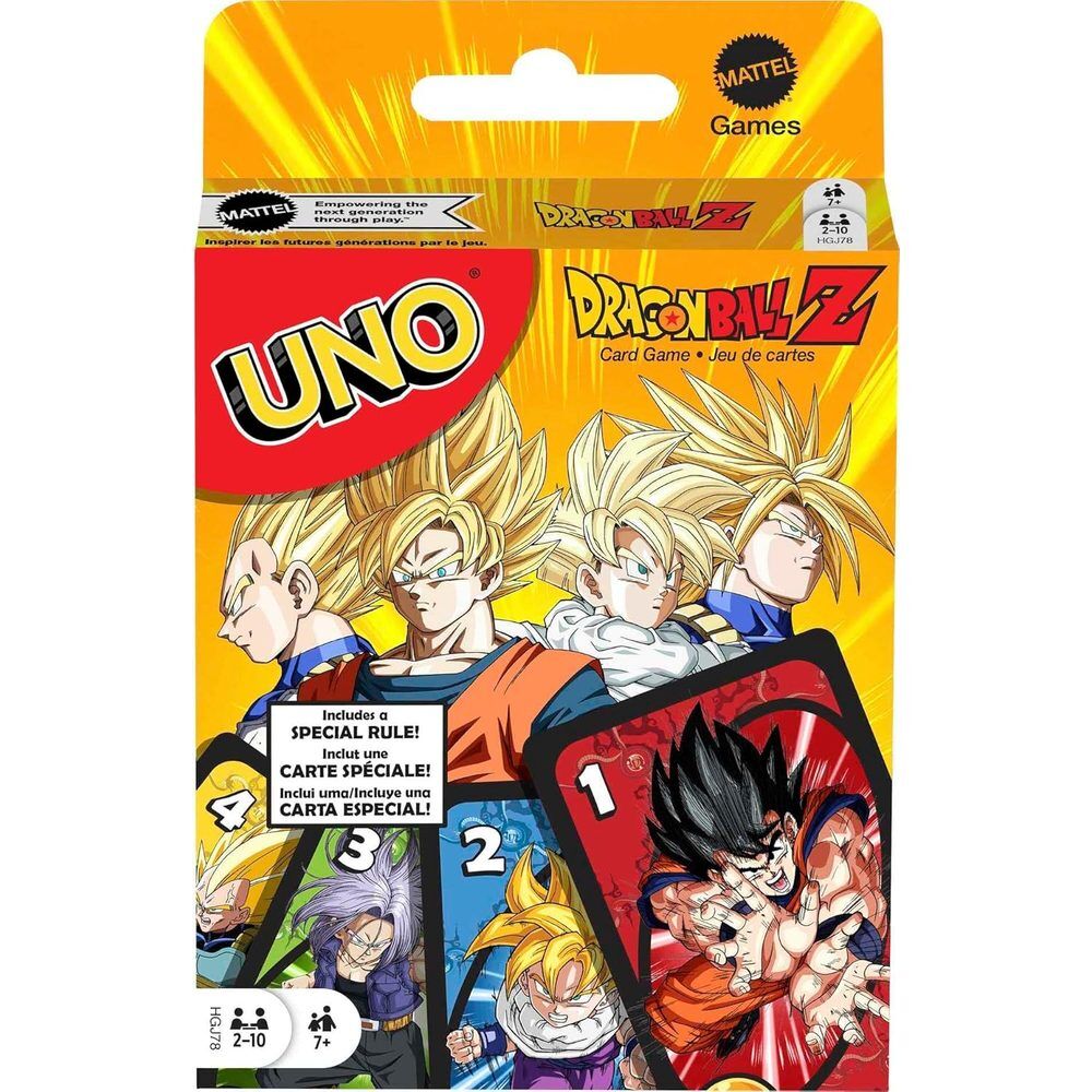 Juego cartas UNO Dragon Ball Z Frikytopia