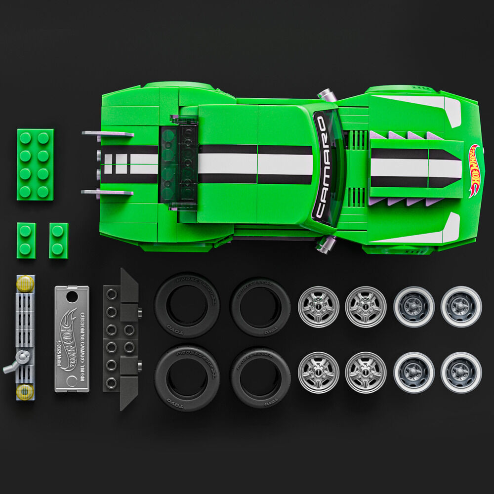 Mattel Brick Shop Kit de Construcción Hot Wheels Speed Series 1/32 Custom '68 Camaro