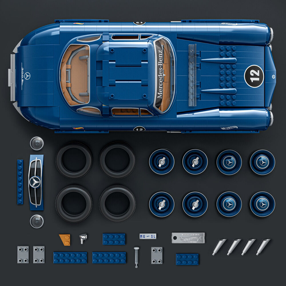 Set Construccion Premium Mercedes 300SL Hot Wheels